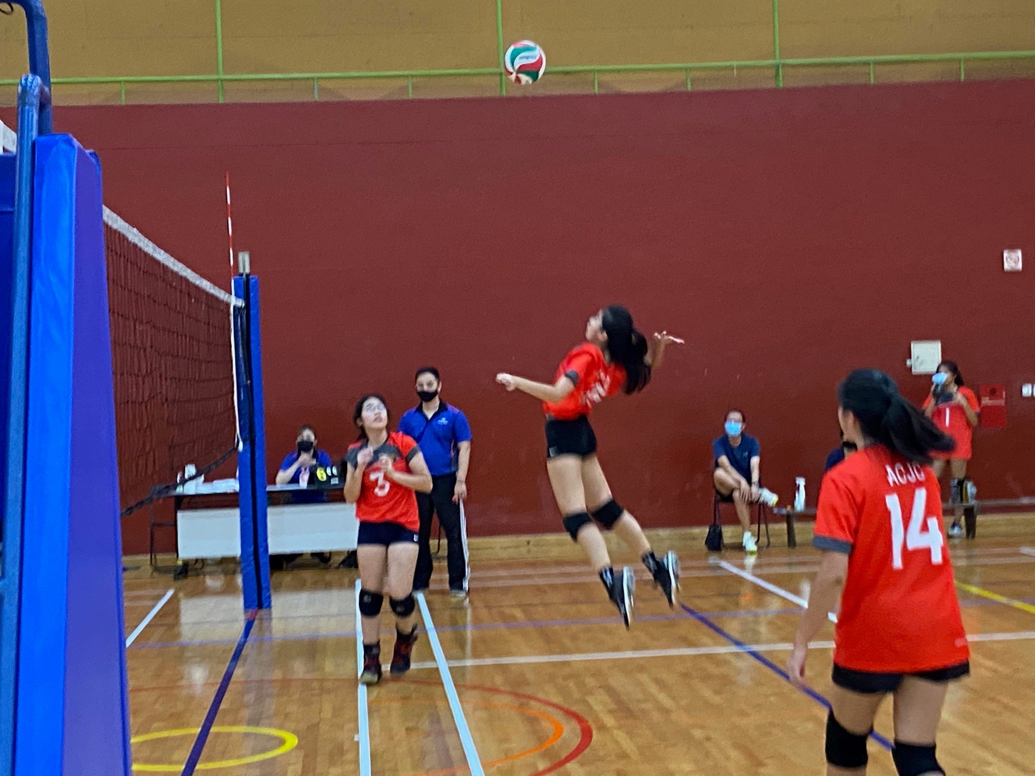 NSG Girls' Volleyball ACJC makes it 3 wins out of 3, to set up